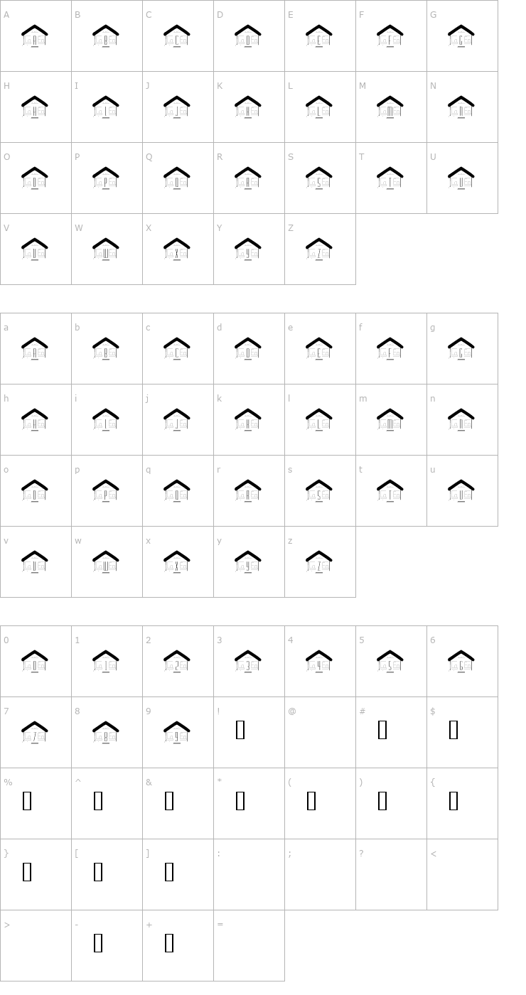 Character Map 101! On the Home Front Font