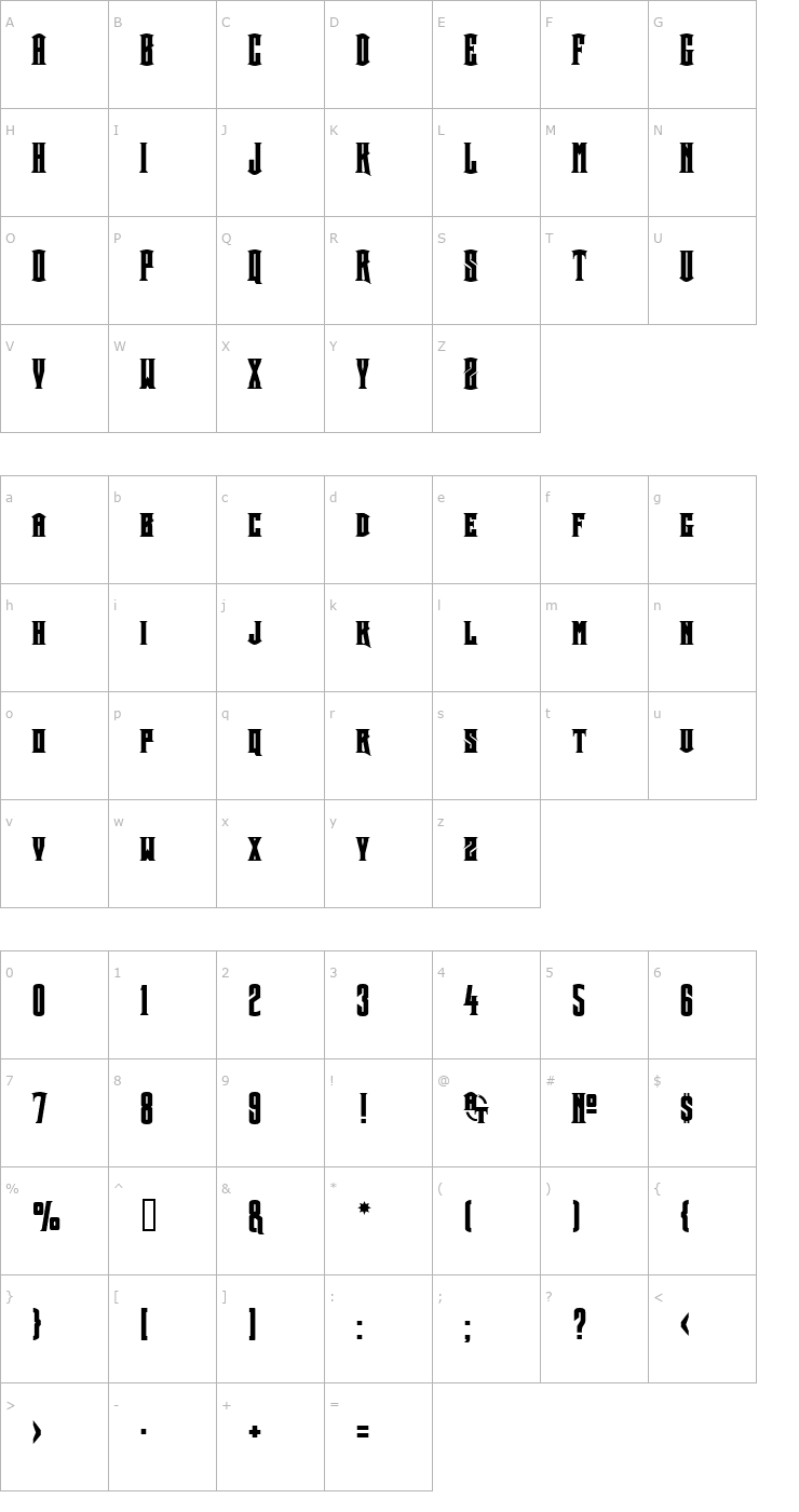 Character Map 2 Crown Title 3 DNA Font