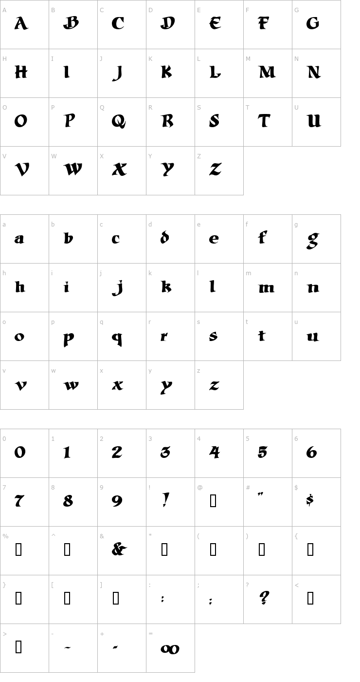 Character Map 2 Mac DNA Font