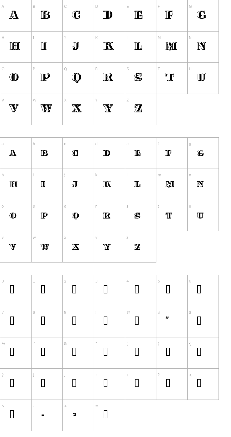 Character Map 3 NicoleDNA Font