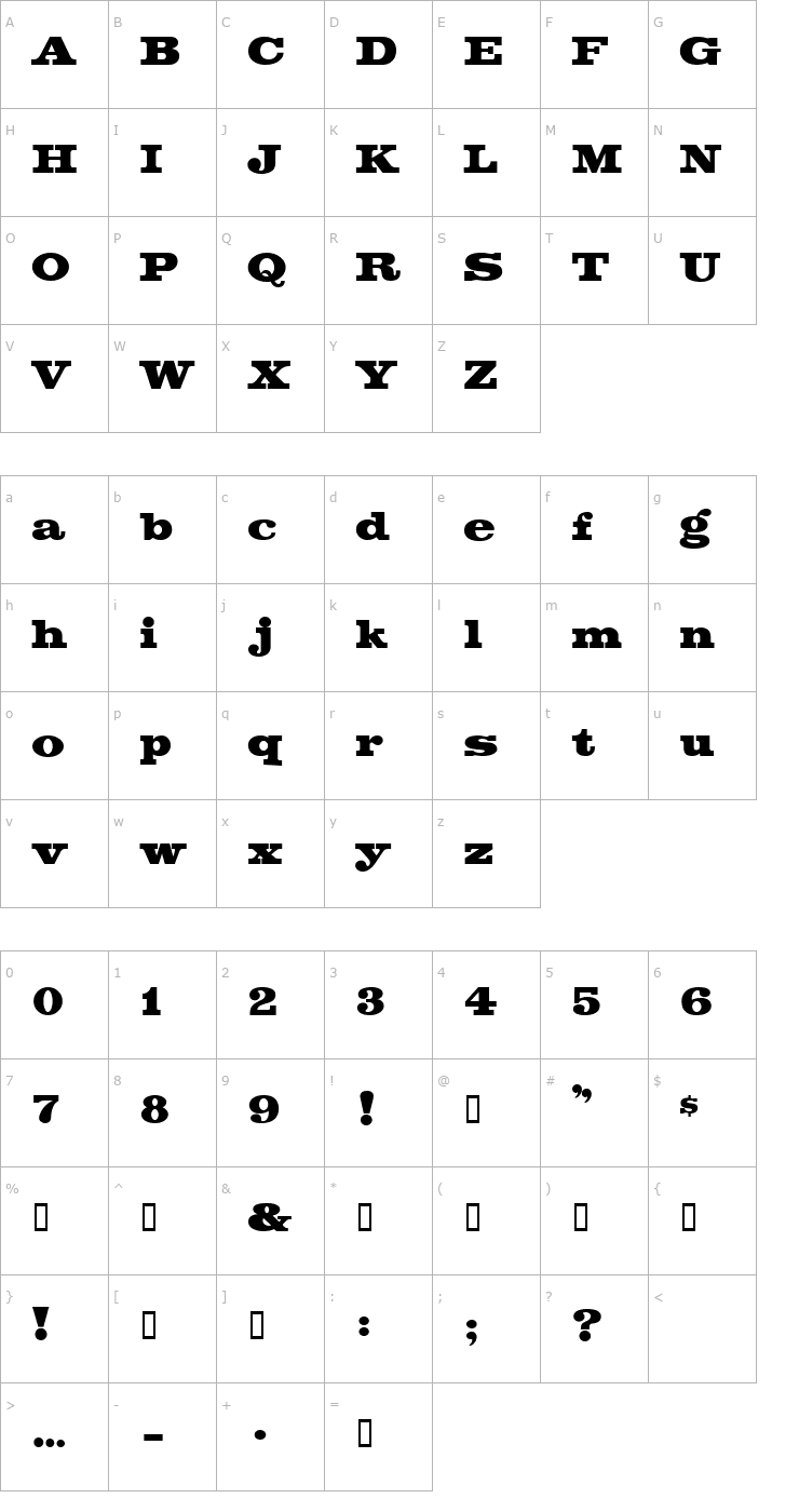 Character Map 4 Big Sur DNA Font