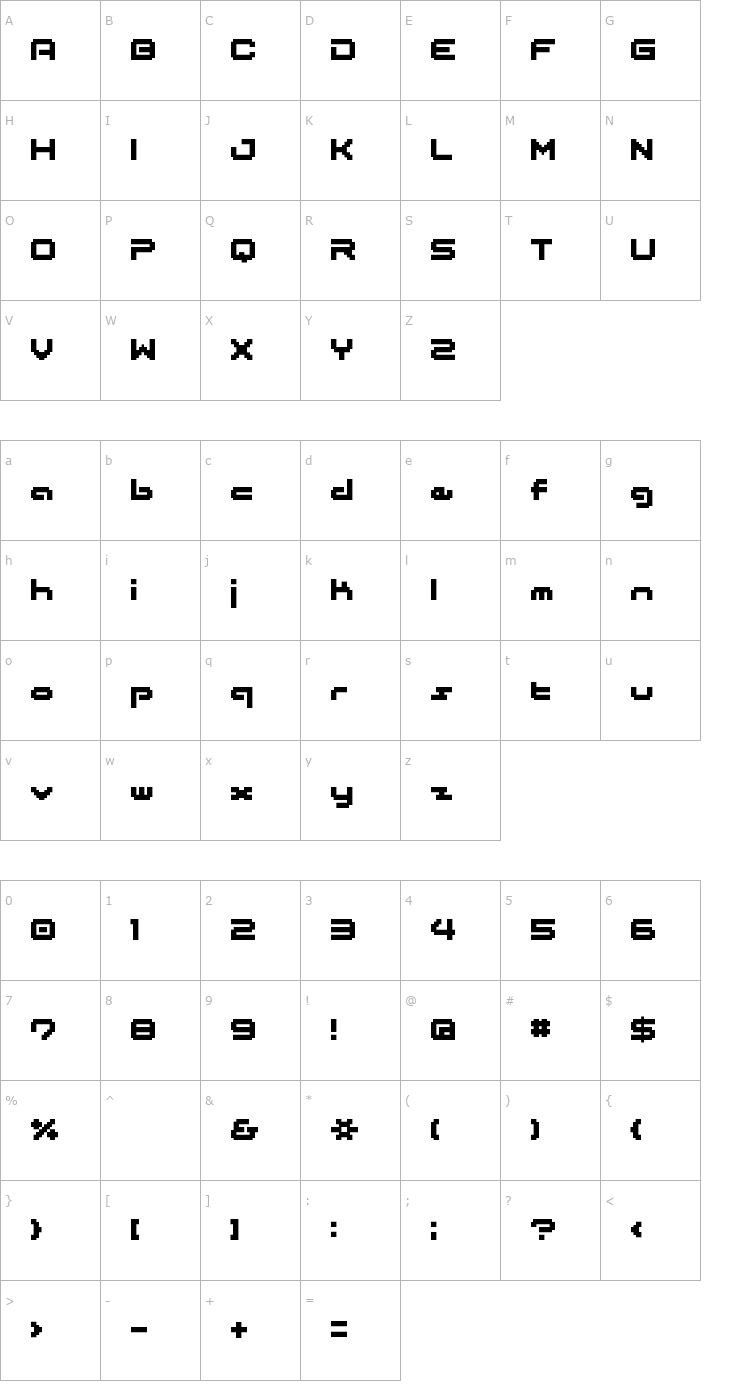 Character Map BM Japan Font