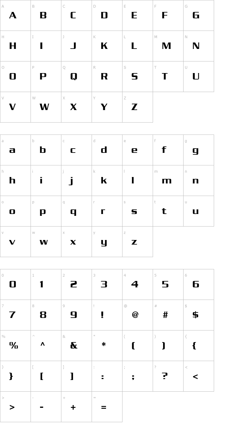 Character Map Boost SSi Font