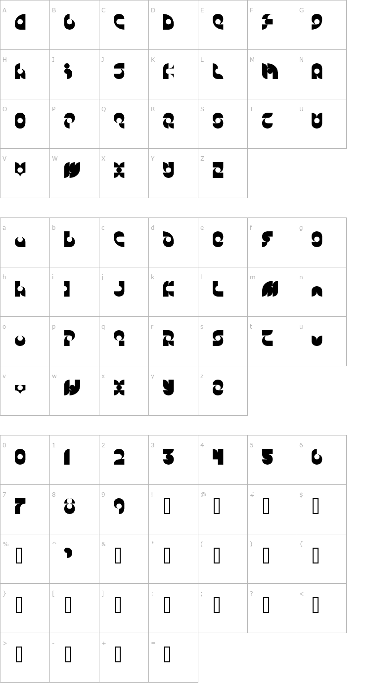 Character Map Candle Solid Font