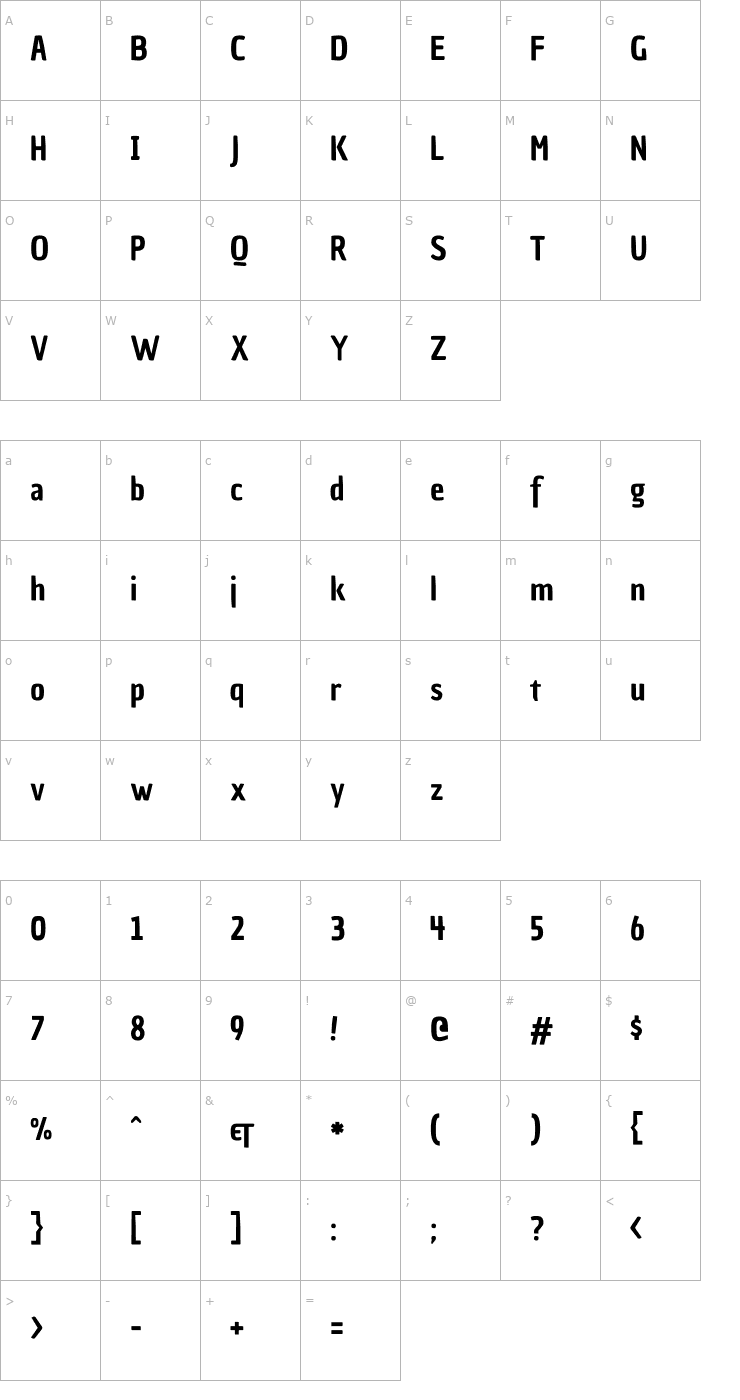 Character Map Chau Philomene One Font