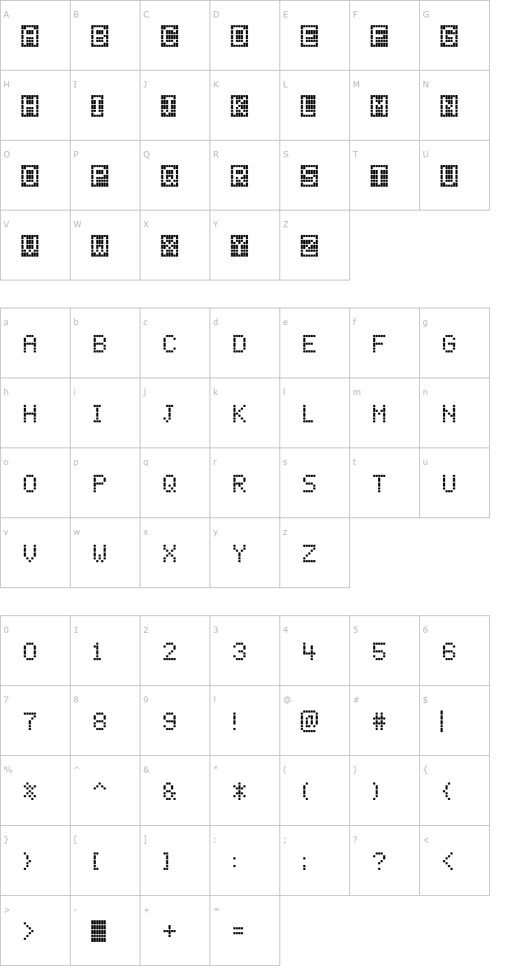 Character Map ChessType Font