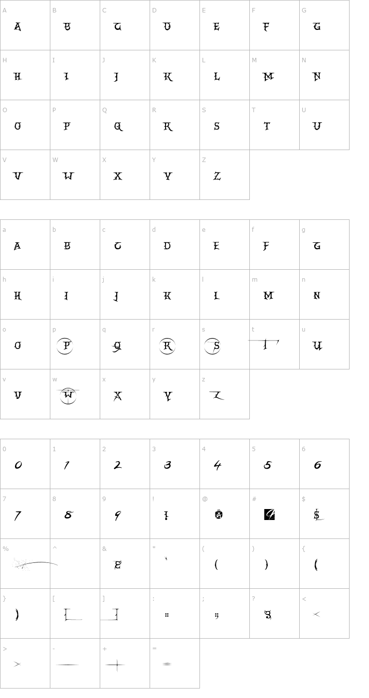 Character Map Creator Campotype Smcp Font