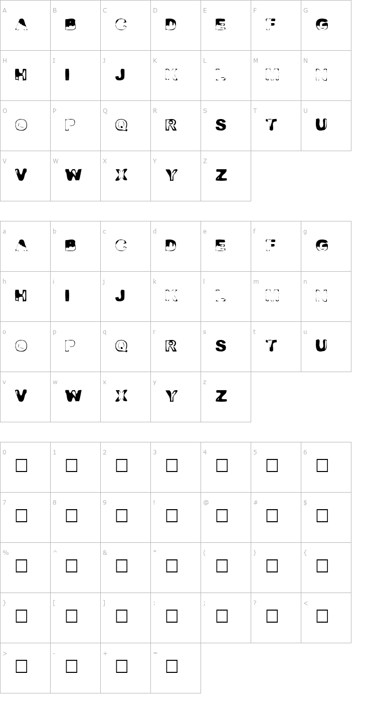 Character Map Desi Font