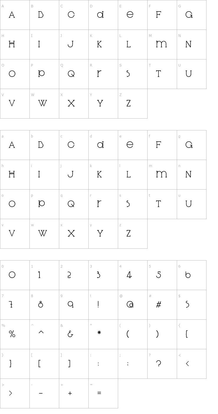 Character Map Diglossia Std Font