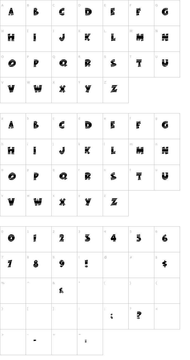 Character Map Easter Fun by Tom Font