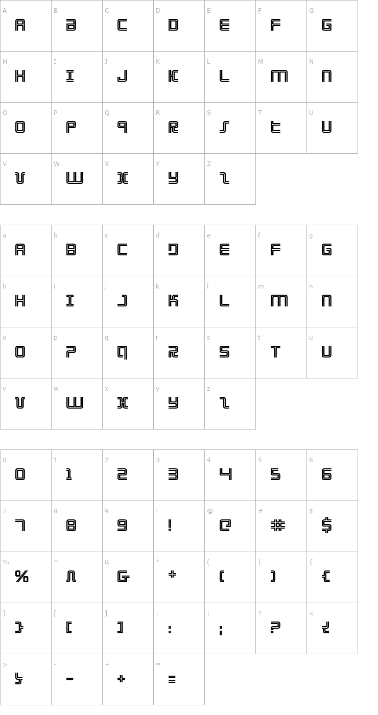 Character Map Election Day Bold Font