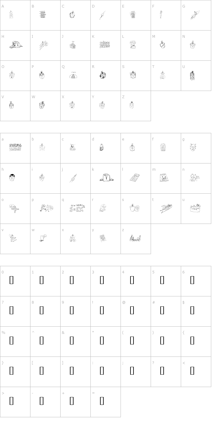 Character Map Fandom Dingbats Font