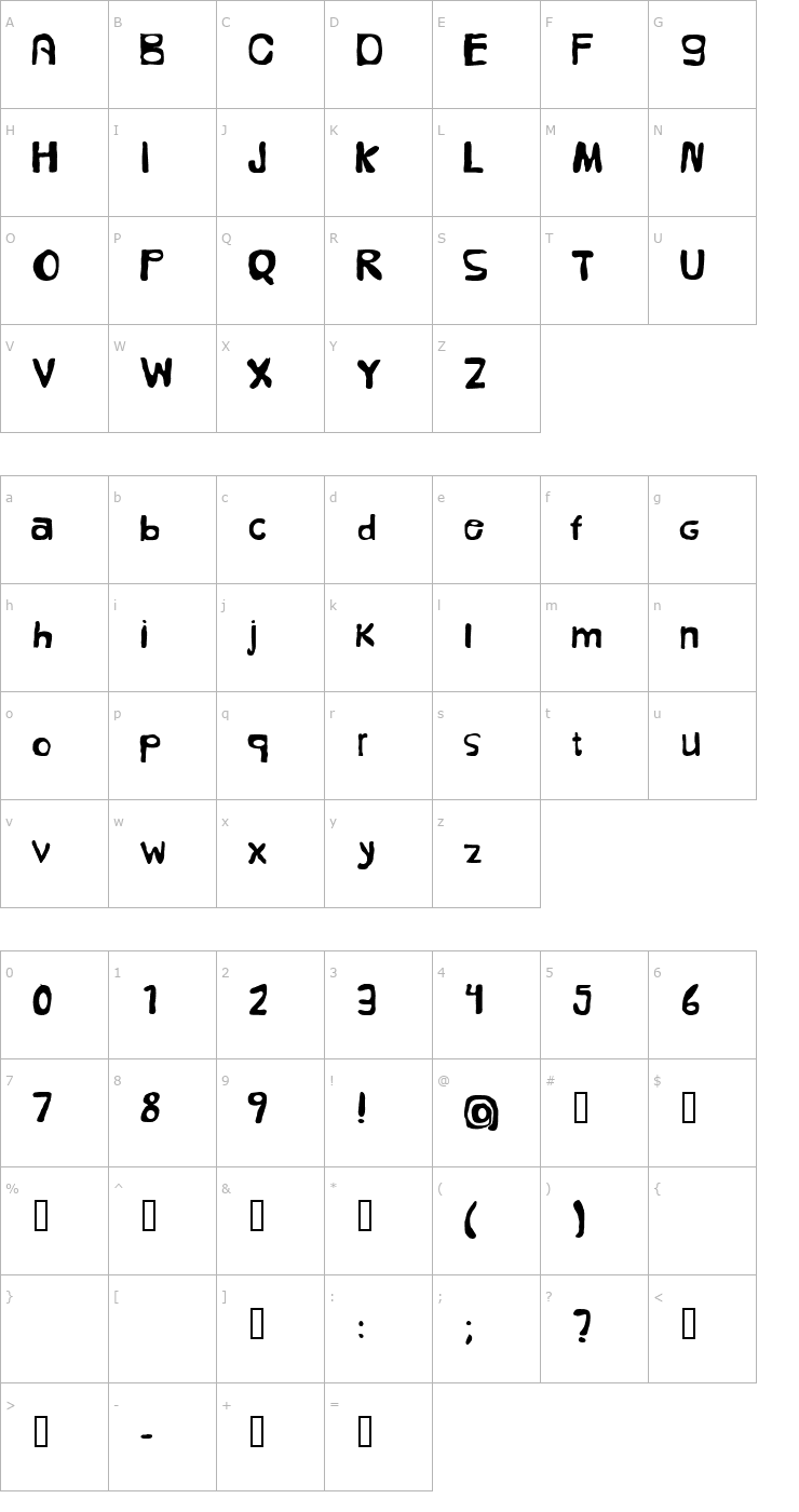 Character Map Folköl Font