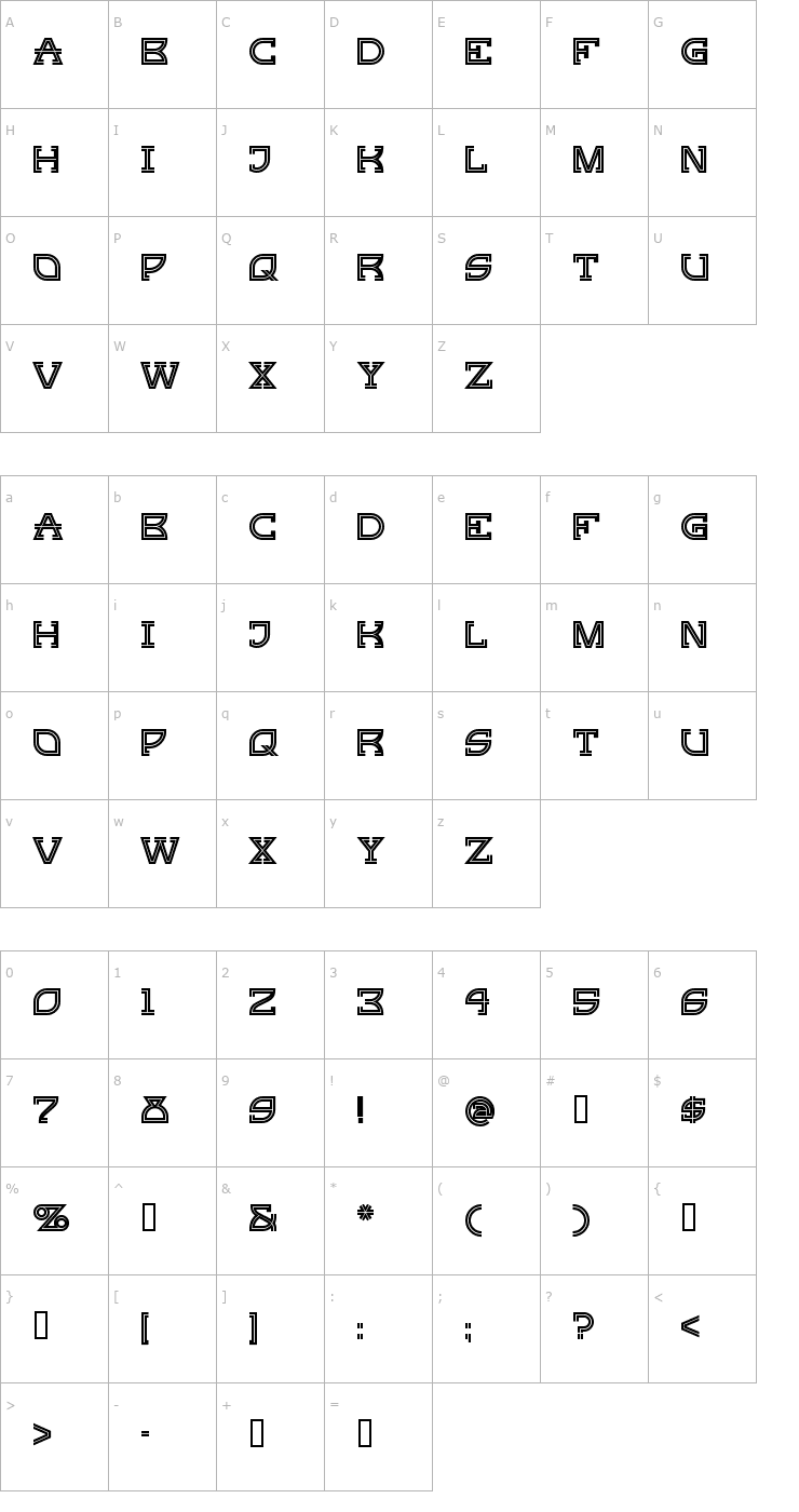 Character Map Ginger Peachy Font