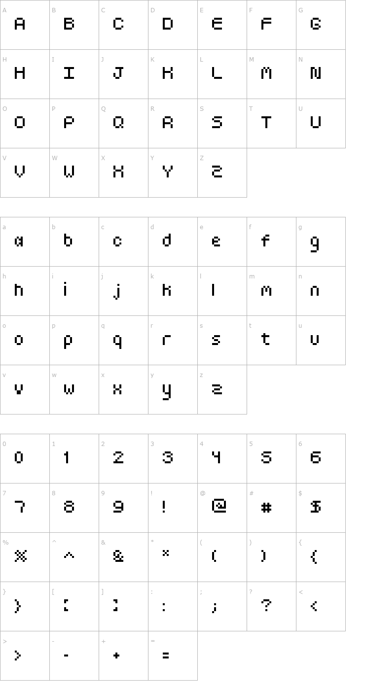 Character Map Goldy Round Font