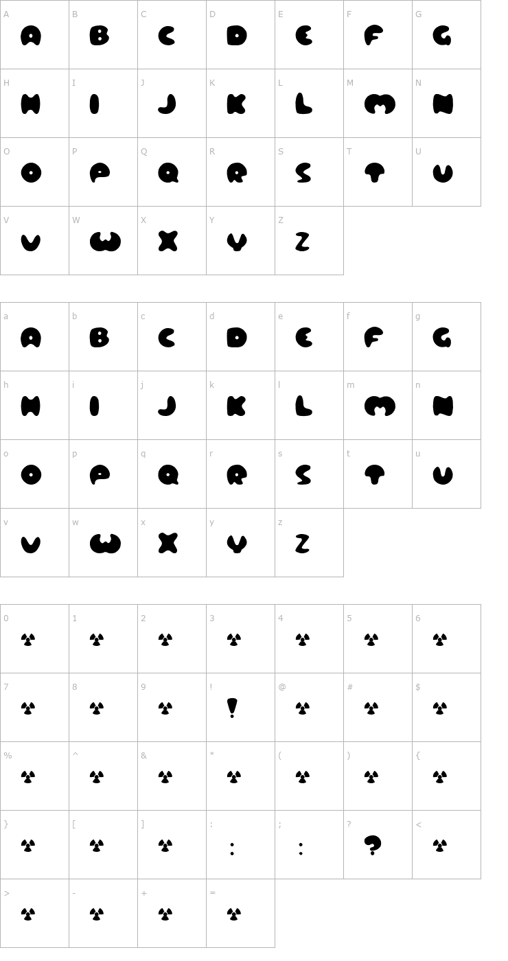 Character Map Lard! Font