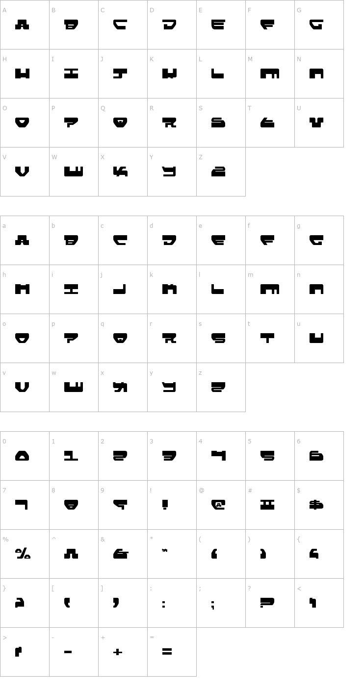 Character Map Loveladies Font