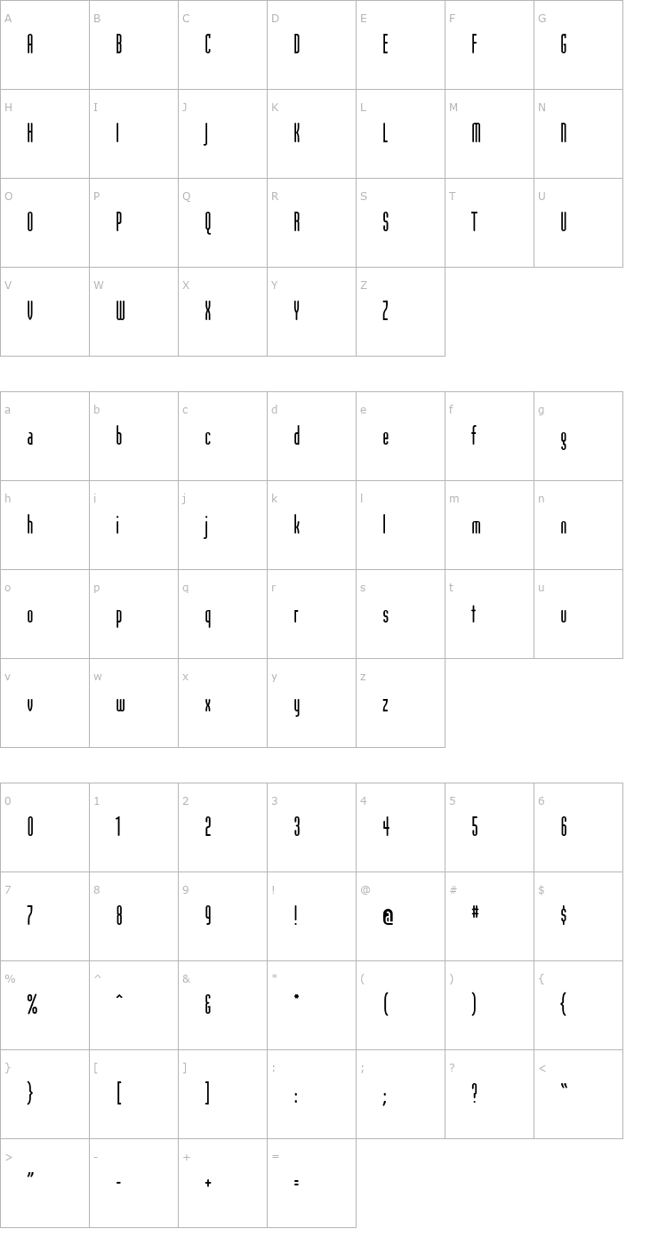 Character Map ModulaRoundSans Round Sans Font