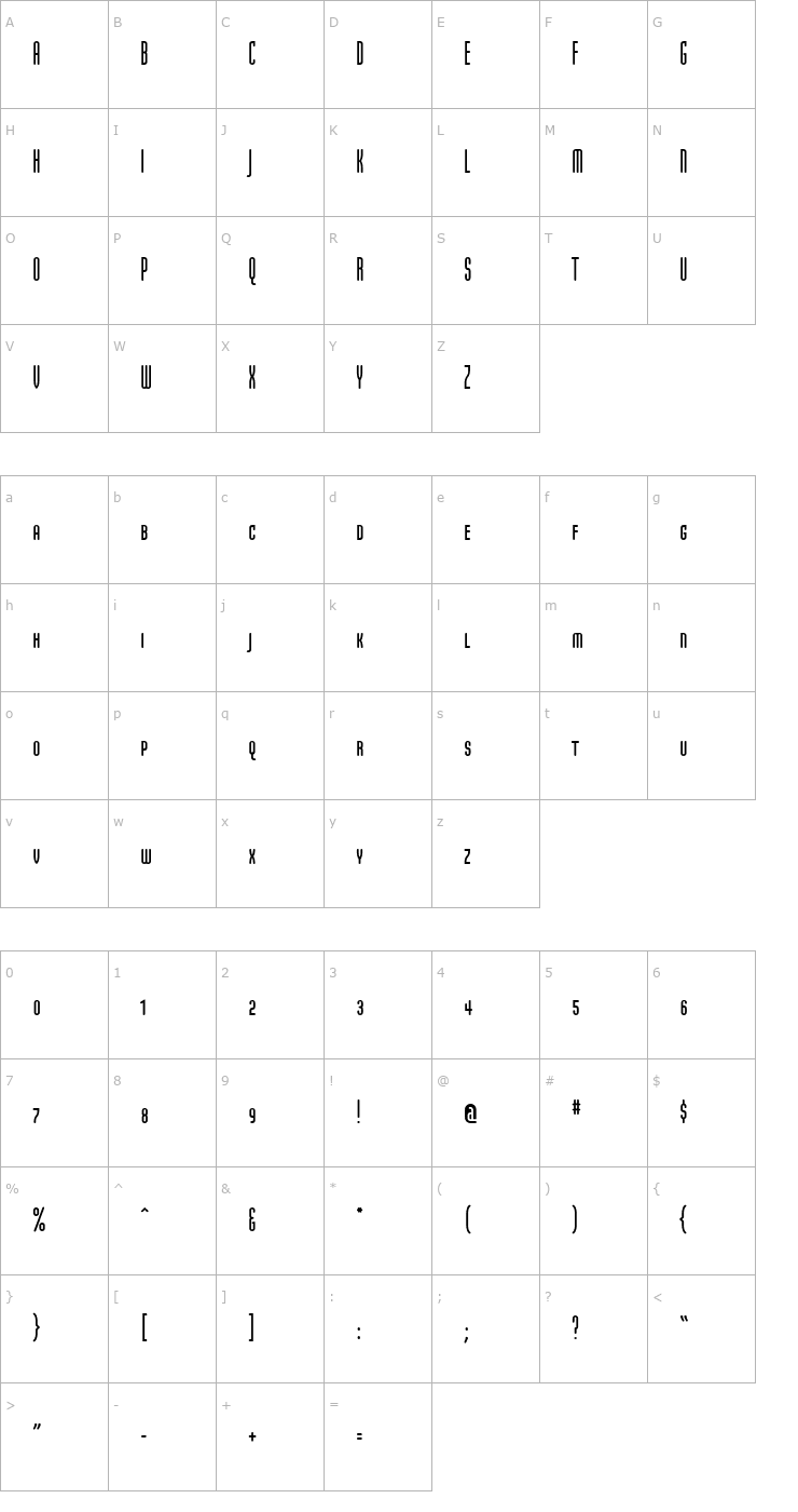 Character Map ModulaRoundSansSmallCaps Round Sans Small Caps Font