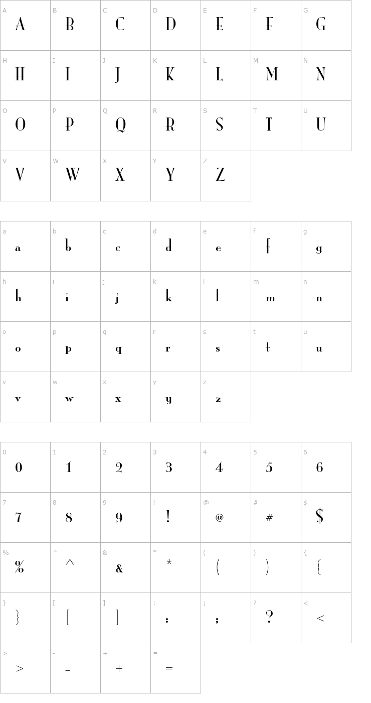 Character Map MonaLisa-Solid Font