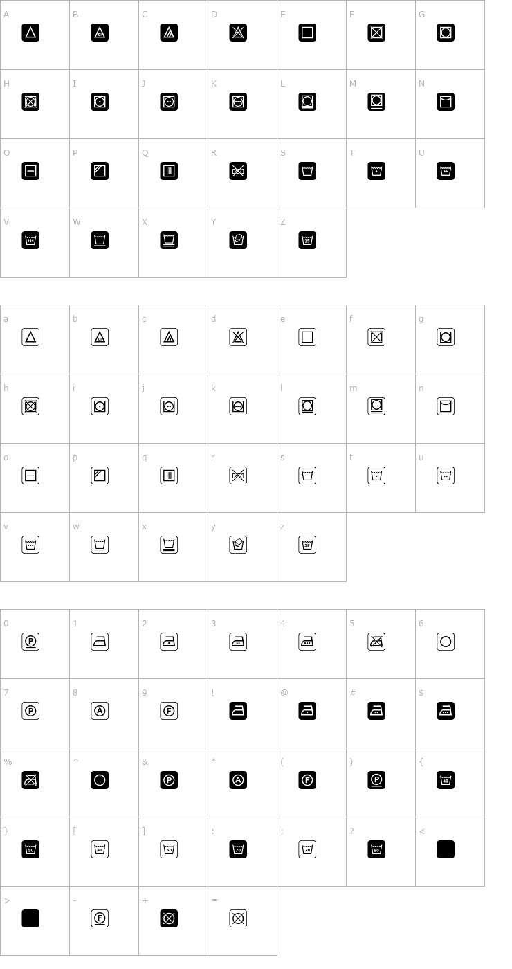 Character Map Notice 3 Std Font