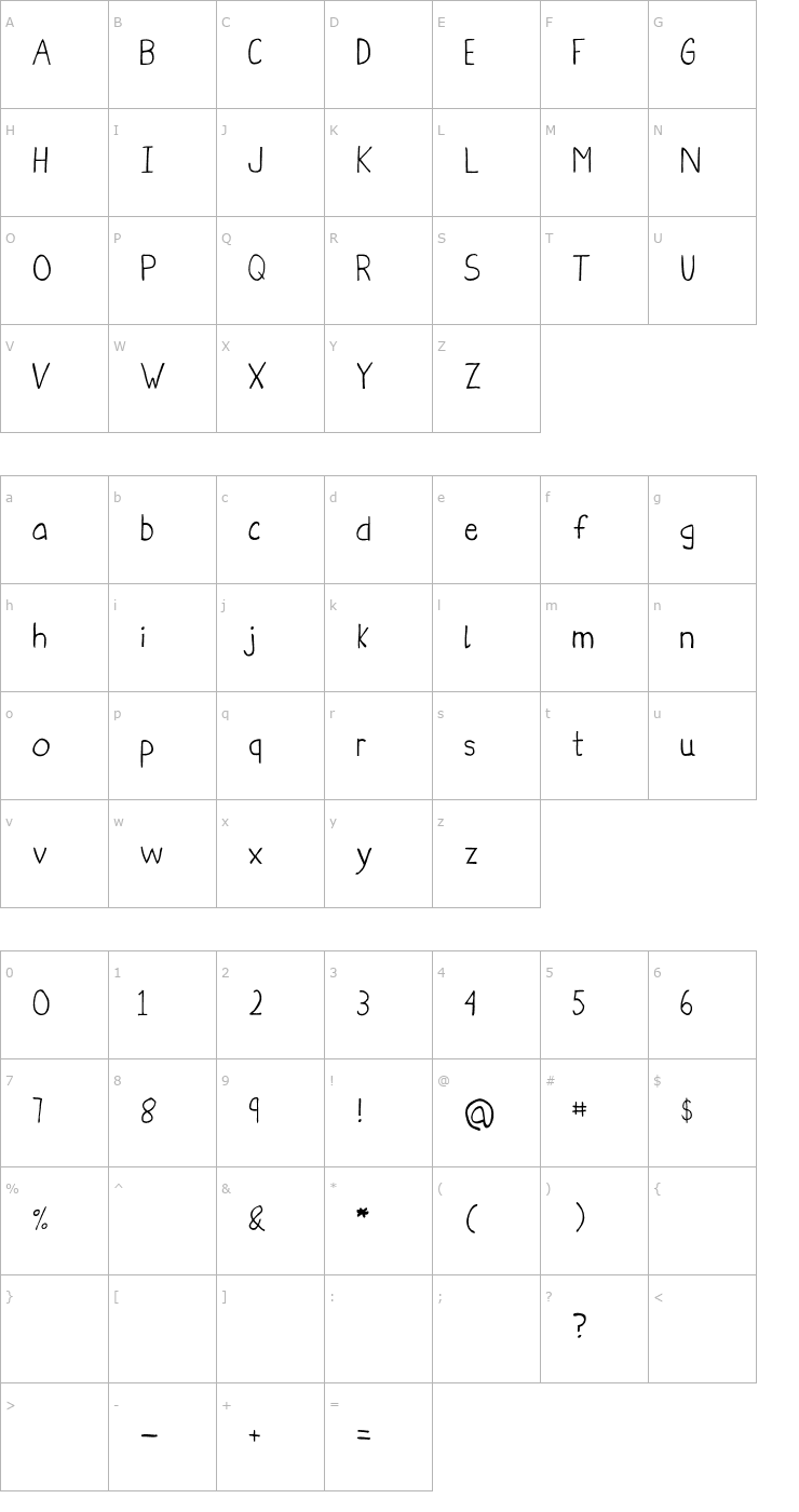 Character Map Obelisque Font