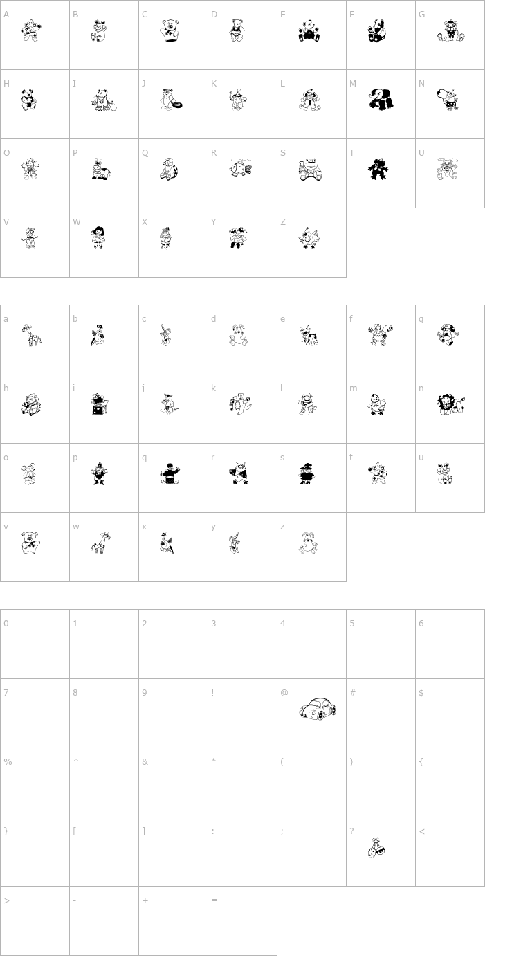 Character Map Open Parlament Font