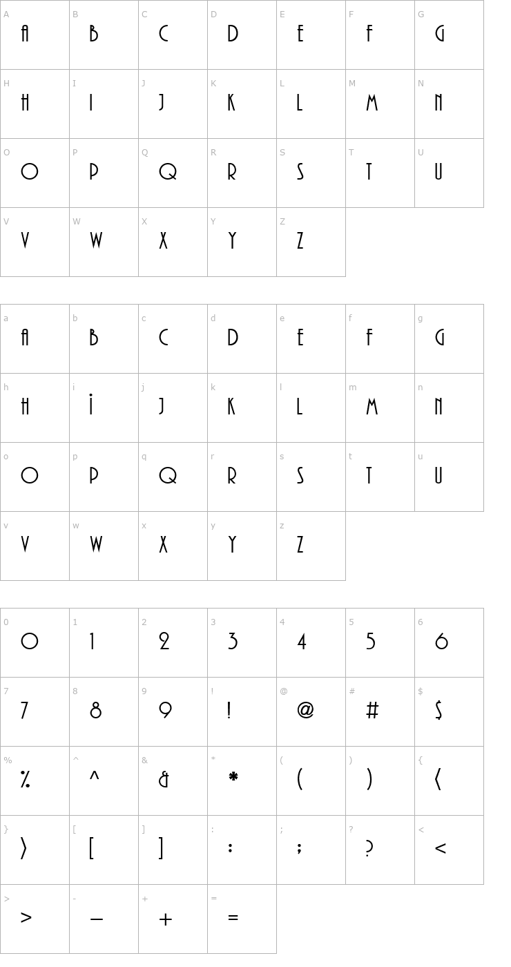 Character Map Playwright Font