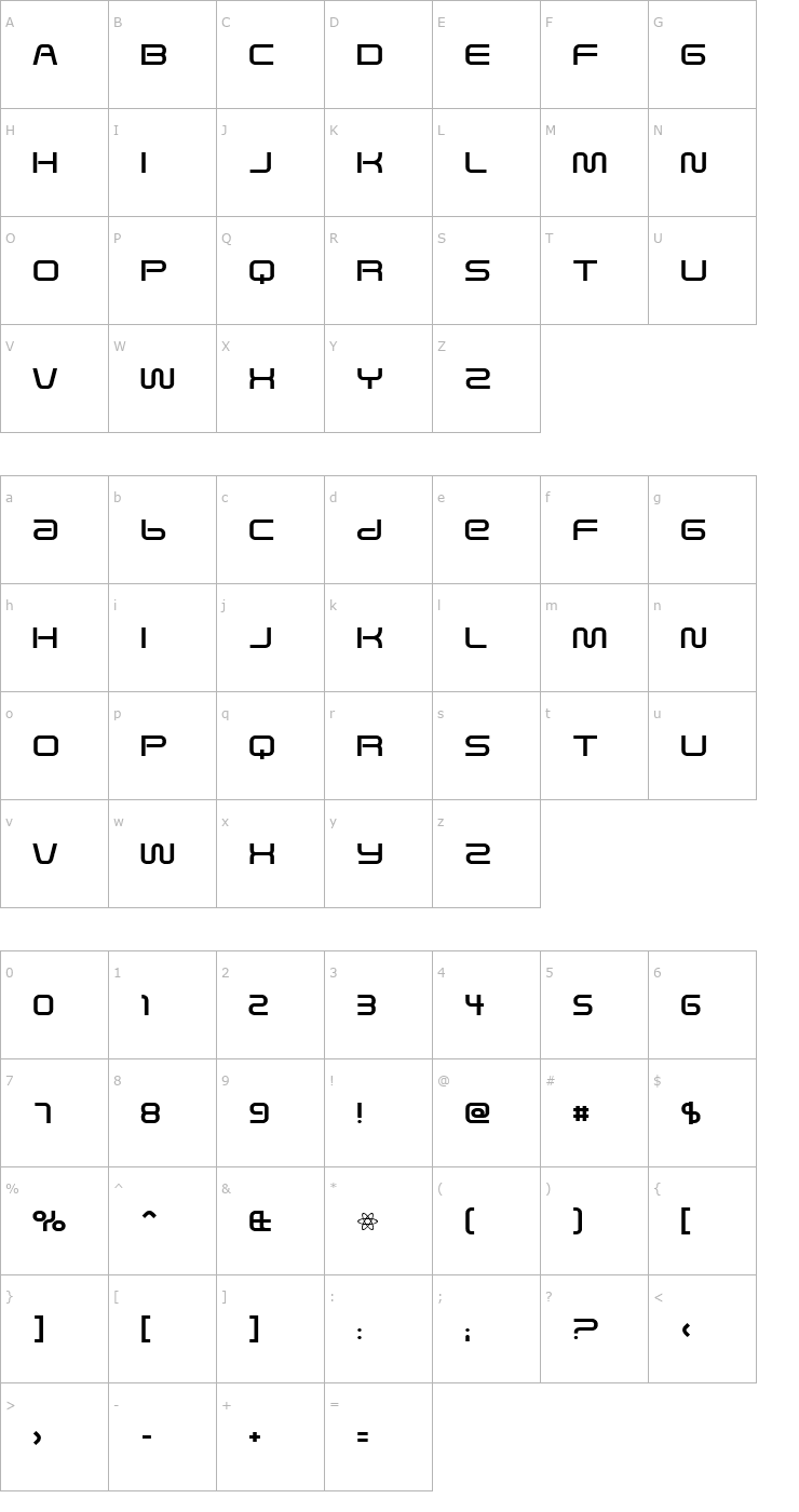 Character Map Saved By Zero Font