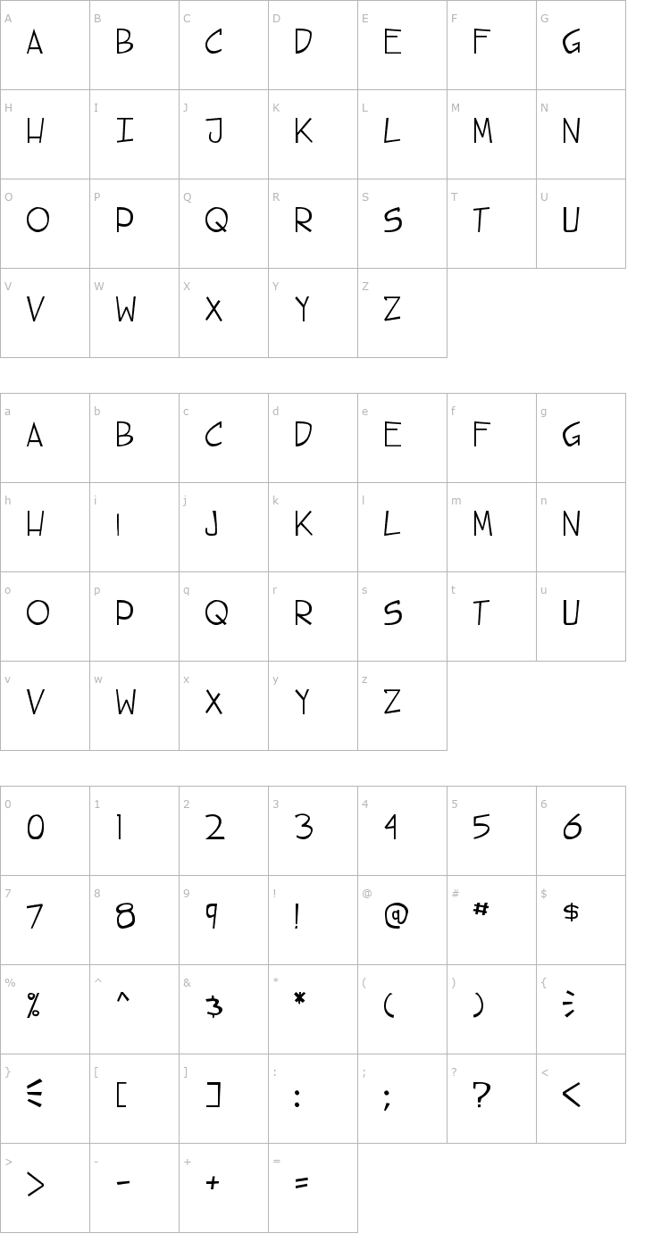 Character Map steet cred Font