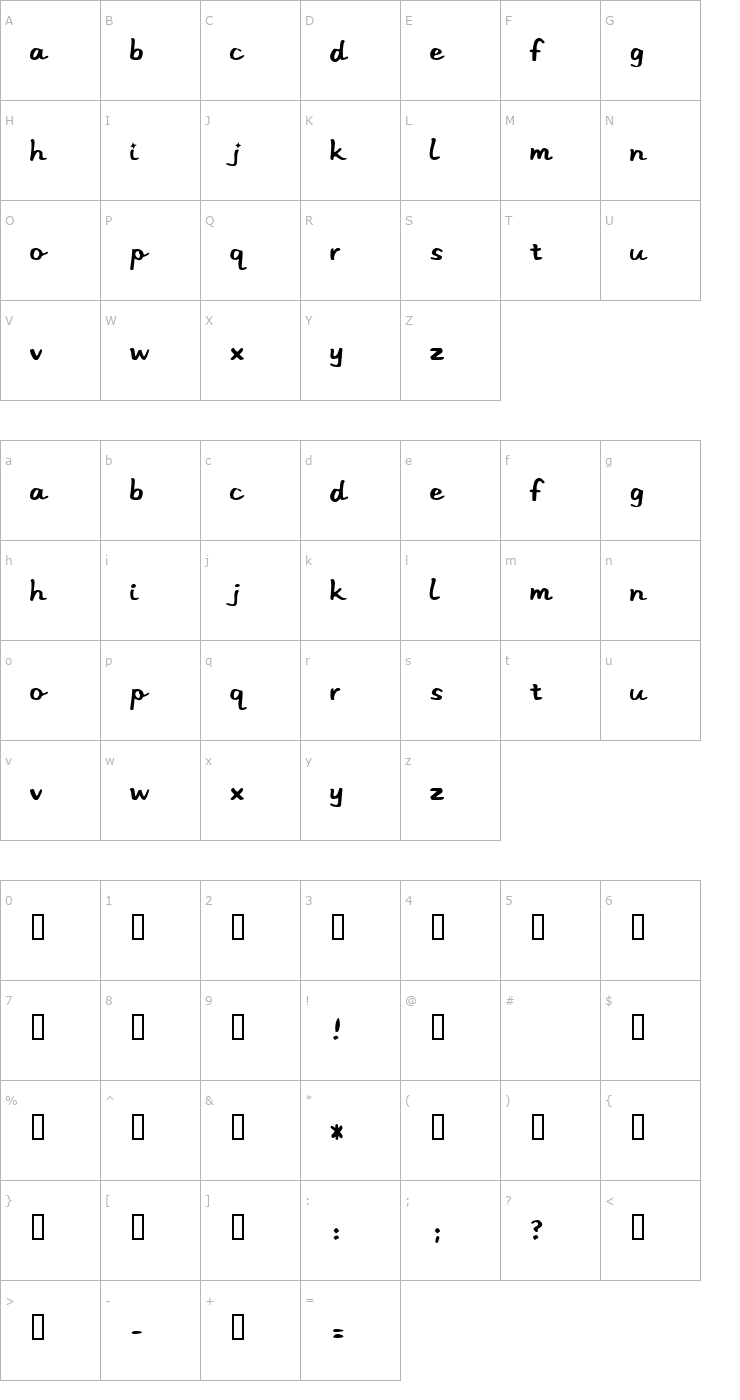 Character Map Stereo Hi-Fi Font