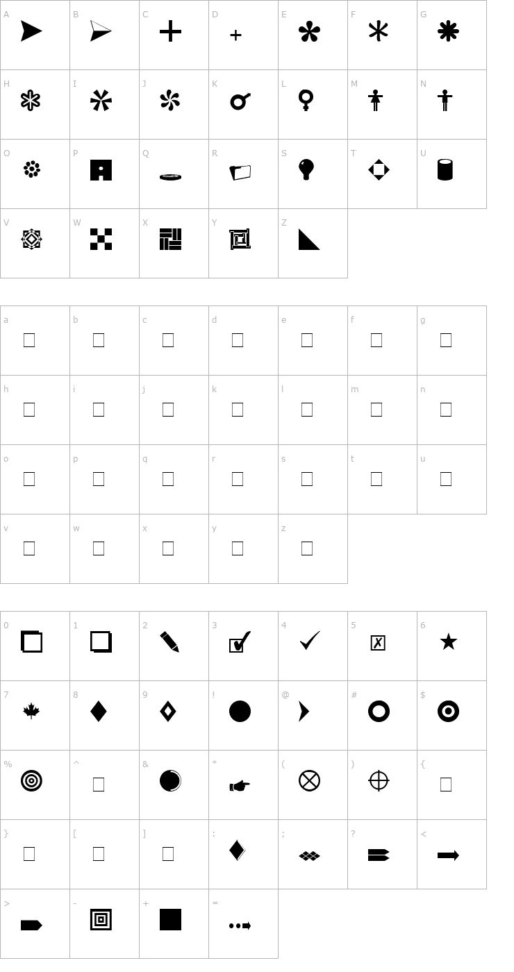 Symbols Normal Font | Free Fonts | FontsDownloads.net