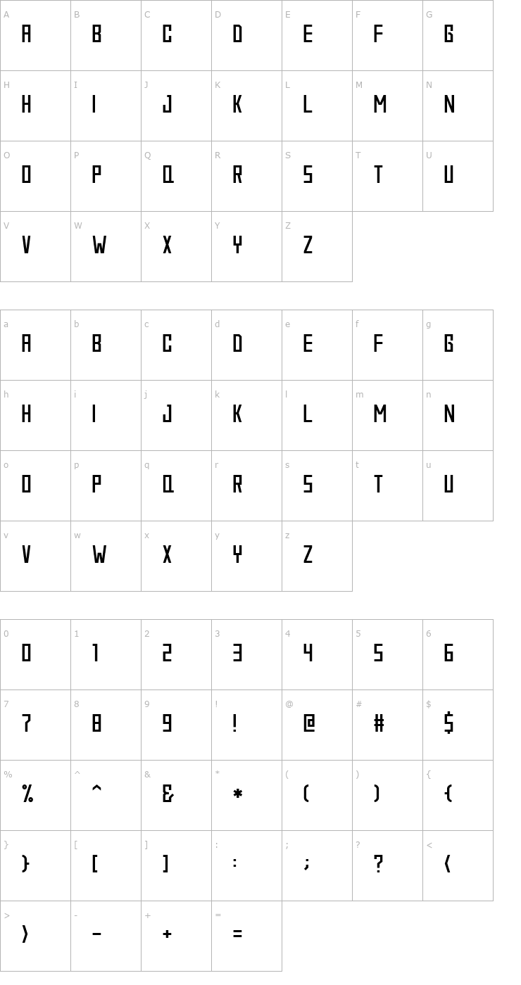 Character Map Temporary Extra Font