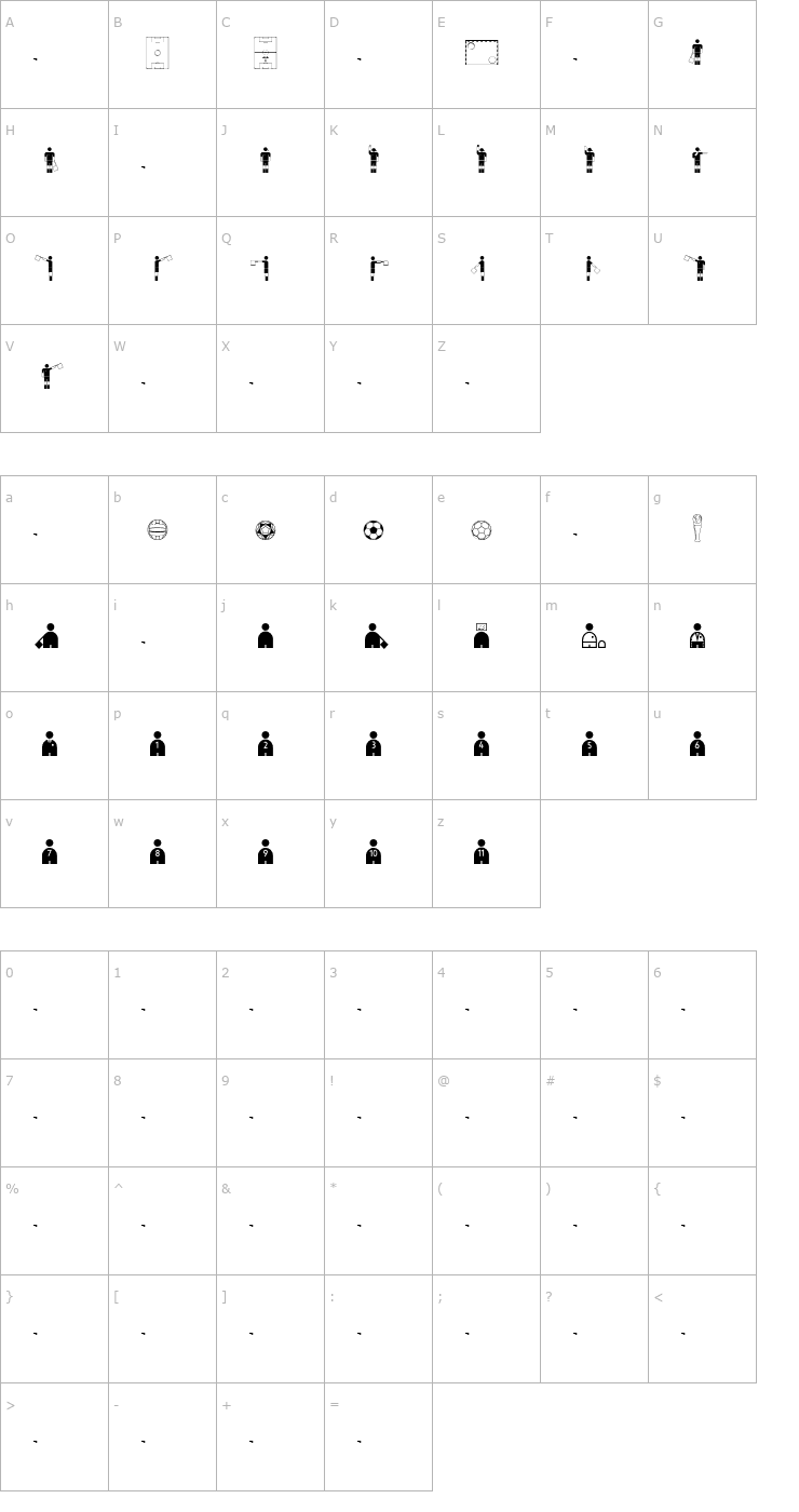 Character Map Trivia-Pict OTF Font