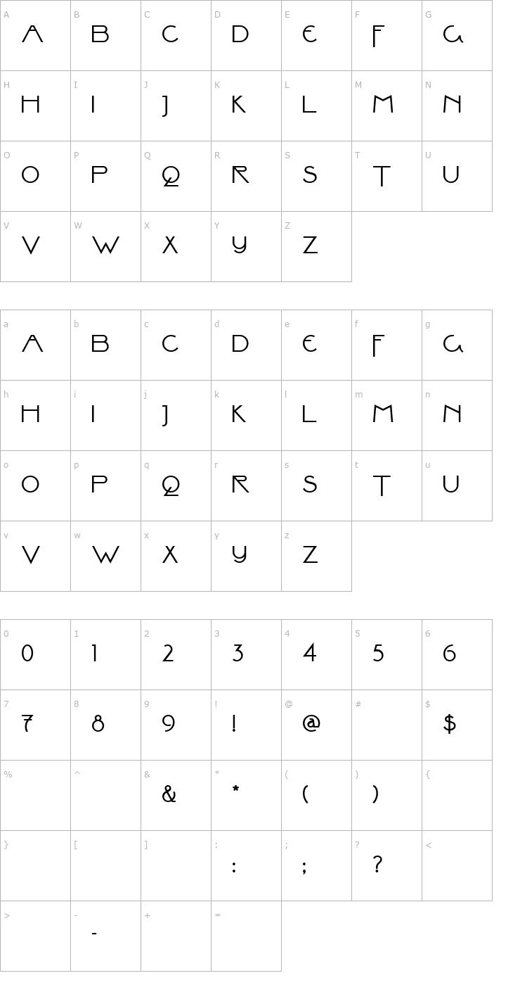 Character Map ValleyGrrrlNF Font