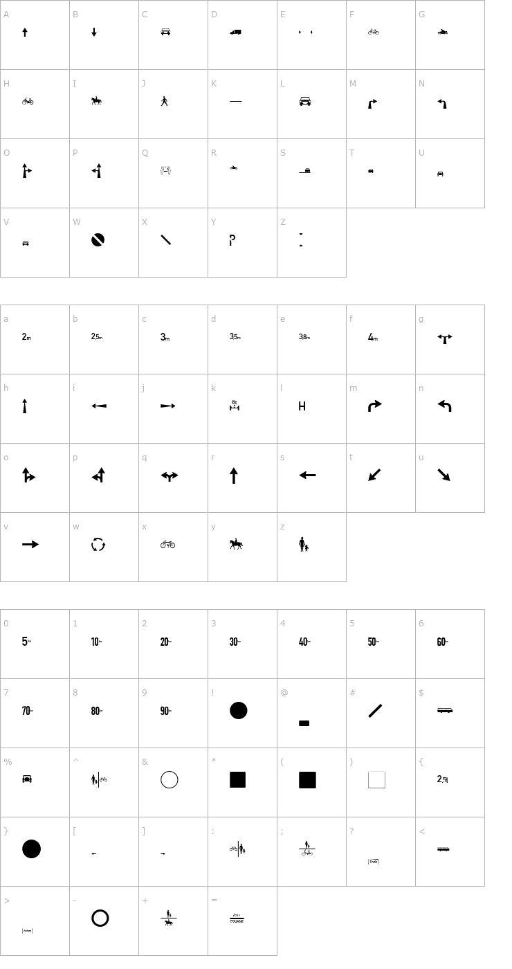 Character Map Zeichen Zweihundert Alt Font