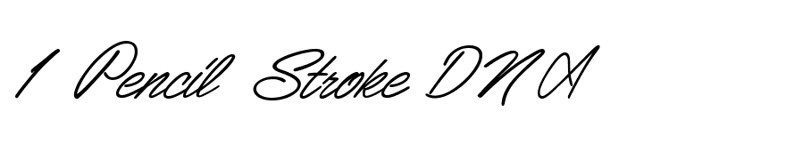 1 Pencil Stroke DNA