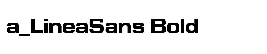 a_LineaSans Bold