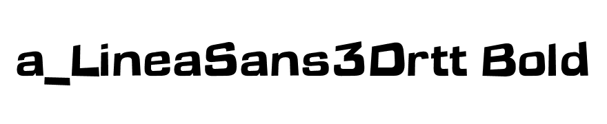 a_LineaSans3Drtt Bold