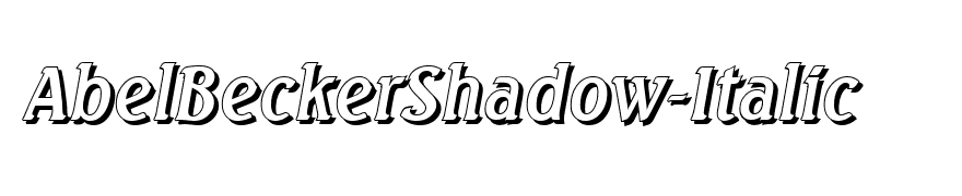 AbelBeckerShadow-Italic