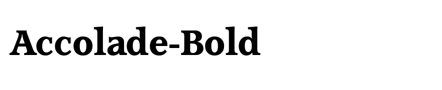 Accolade-Bold