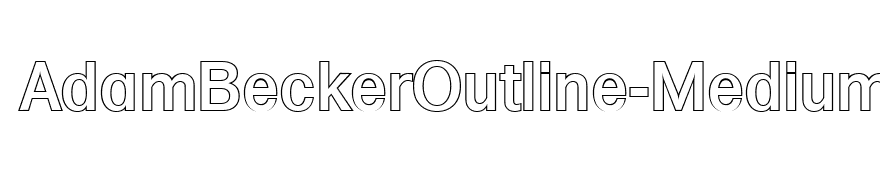 AdamBeckerOutline-Medium-Regular