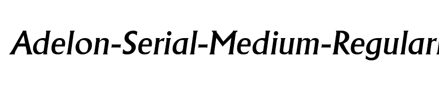 Adelon-Serial-Medium-RegularItalic