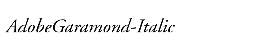 AdobeGaramond-Italic