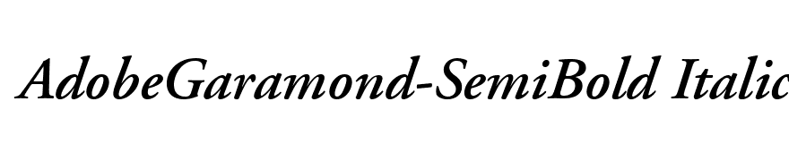 AdobeGaramond-SemiBold Italic