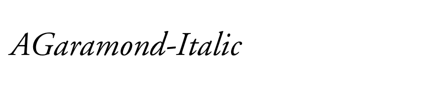 AGaramond-Italic