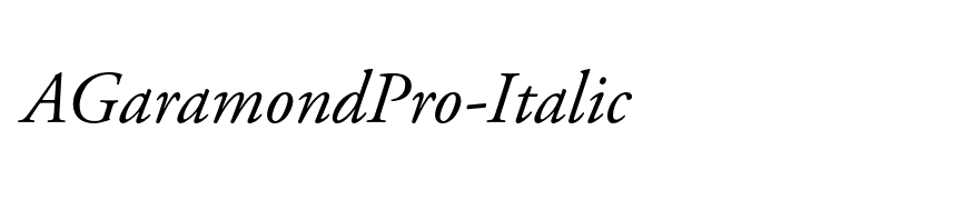 AGaramondPro-Italic