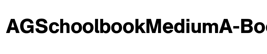 AGSchoolbookMediumA-Book