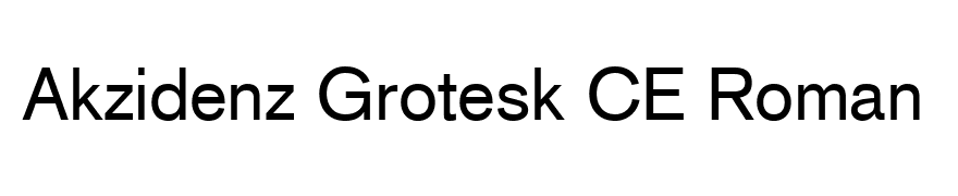 Akzidenz Grotesk CE Roman