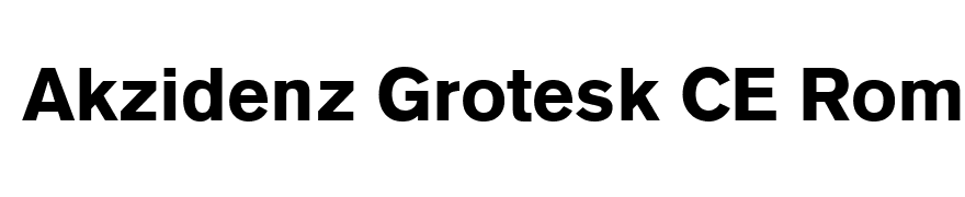 Akzidenz Grotesk CE Roman Bold